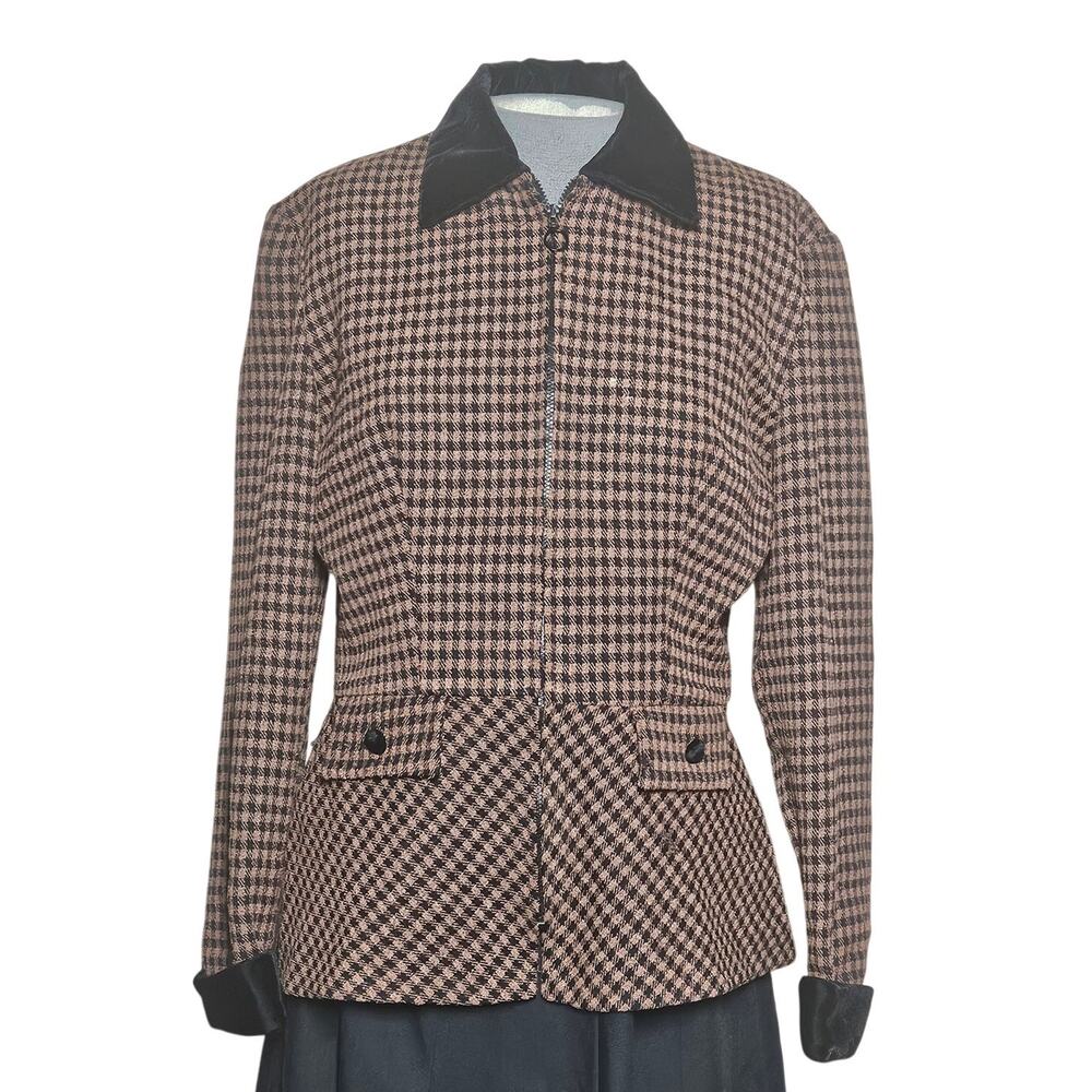 John Roberts Full Zip Blazer Jacket Size Medium / 8